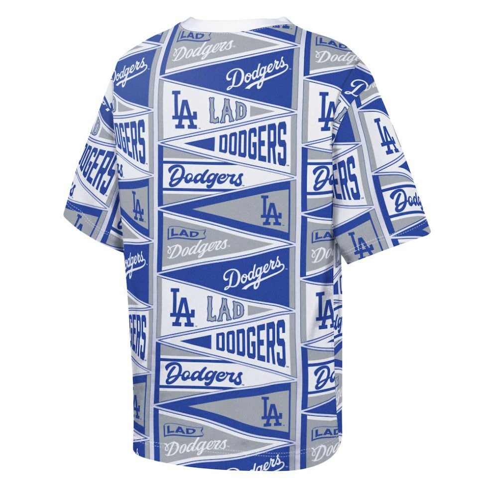 Los Angeles Dodgers Outerstuff Youth All-Over Pennant T-Shirt Sale