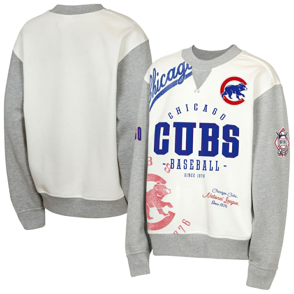 Chicago Cubs Outerstuff Youth Big League Power Hit Fleece Sweatshirt Clearance