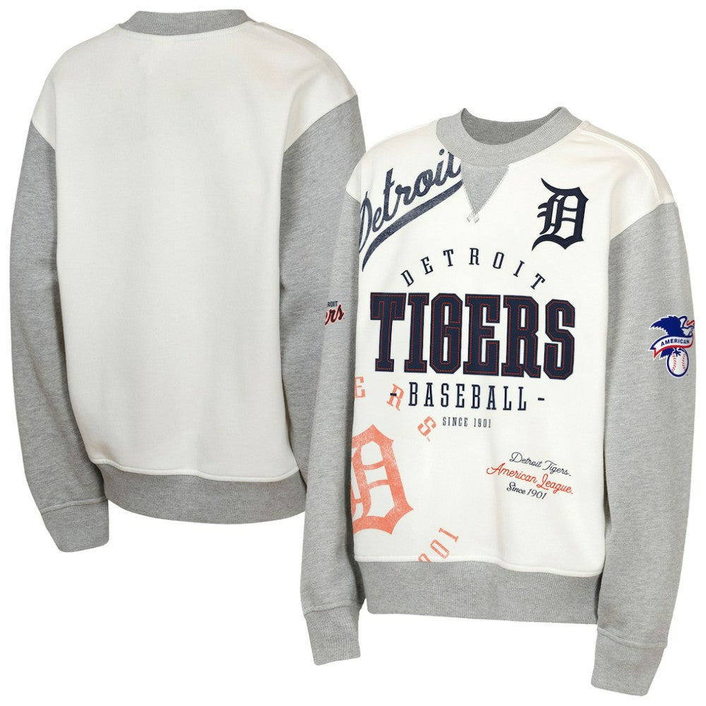 Detroit Tigers Outerstuff Youth Big League Power Hit Fleece Sweatshirt Lifestyle