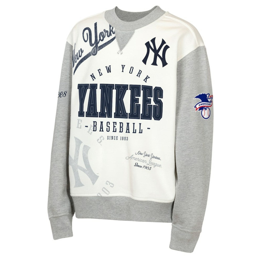 New York Yankees Outerstuff Youth Big League Power Hit Fleece Sweatshirt Clearance