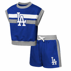 Los Angeles Dodgers Outerstuff Youth Big League Short Stop T-Shirt & Shorts Set discount