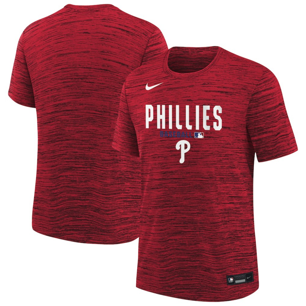 Philadelphia Phillies Nike Youth Authentic Collection Velocity Dri-FIT T-Shirt for sale