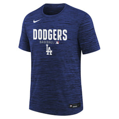 Los Angeles Dodgers Nike Youth Authentic Collection Velocity Dri-FIT T-Shirt On Sale