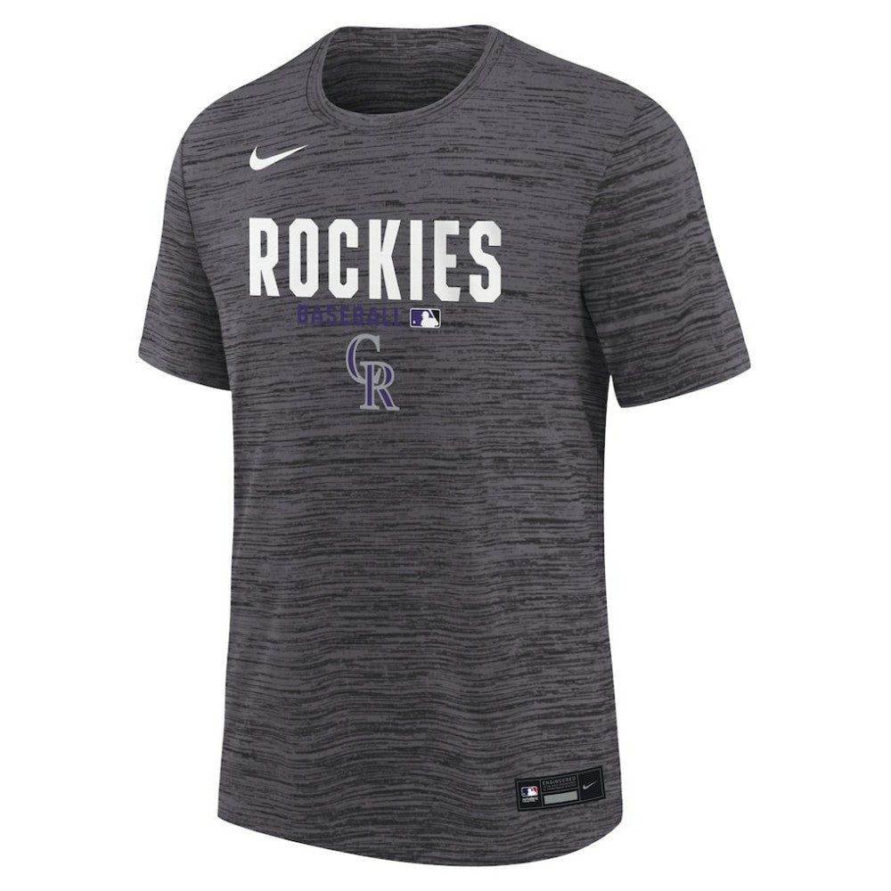 Colorado Rockies Nike Youth Authentic Collection Velocity Dri-FIT T-Shirt Clearance