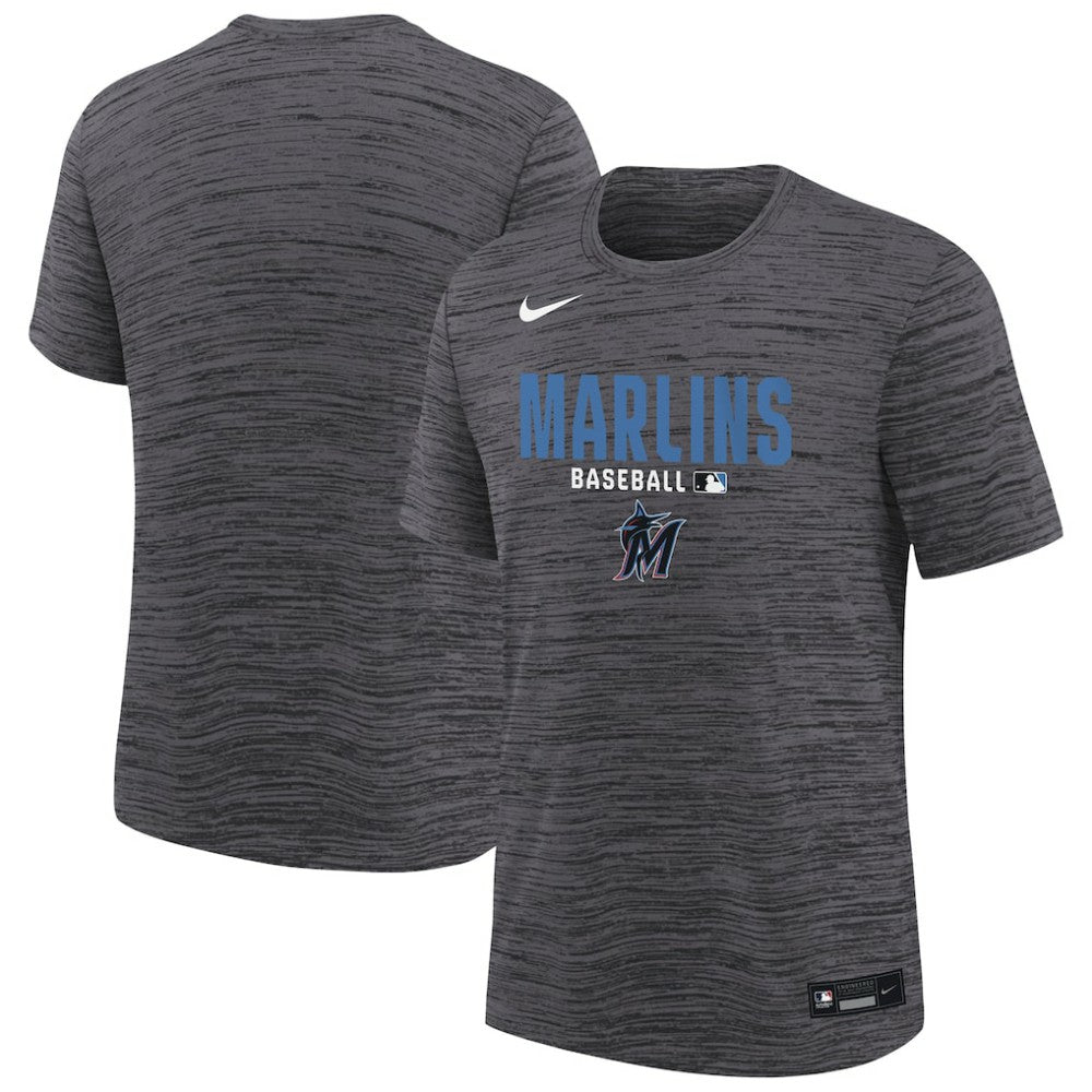 Miami Marlins Nike Youth Authentic Collection Velocity Dri-FIT T-Shirt discount
