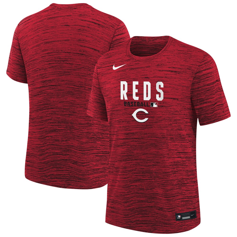 Cincinnati Reds Nike Youth Authentic Collection Velocity Dri-FIT T-Shirt Lifestyle