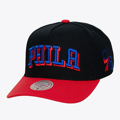 Mitchell & Ness - Philadelphia 76ers Hardwood Classics Legendary Away Pro-Pinch Adjustable Hat - Black
