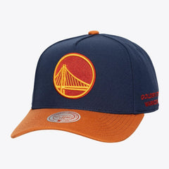 Mitchell & Ness - Golden State Warriors Legendary Home Pro Pinch Snapback Hat - Navy