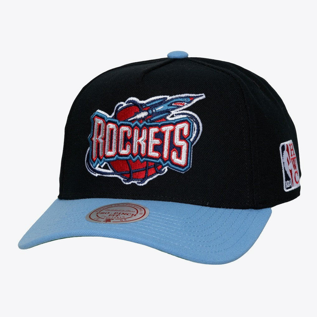 Mitchell & Ness - Houston Rockets Legendary Home Pro Pinch Snapback Hat - Black