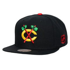 Chicago Blackhawks Mitchell & Ness Legendary Away Snapback Hat Black