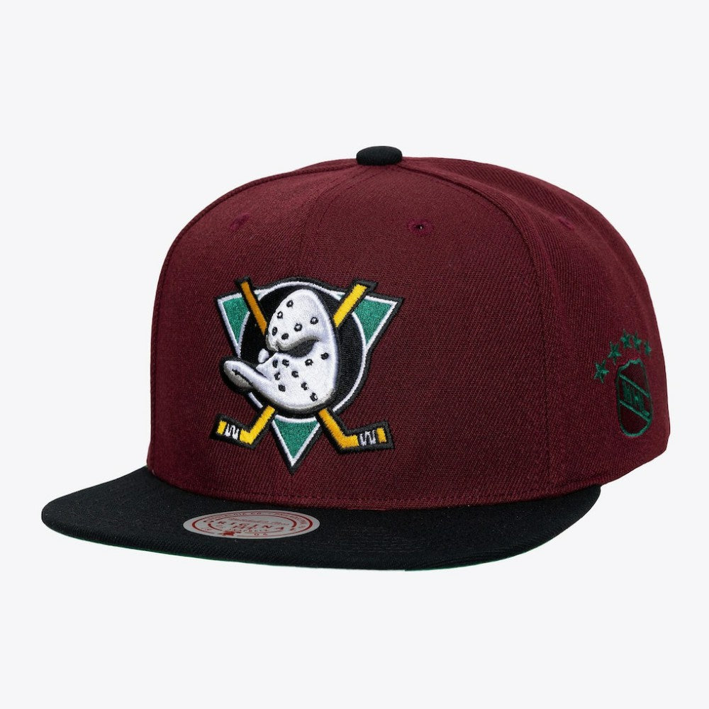 Anaheim Ducks - Mitchell & Ness Legendary Home Snapback Hat Maroon