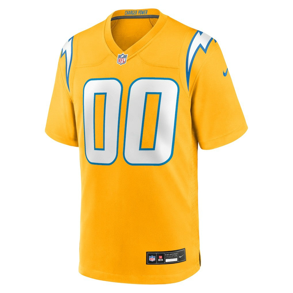Los Angeles Chargers Alternate Charger Power Game Custom Jersey Gold - Nike
