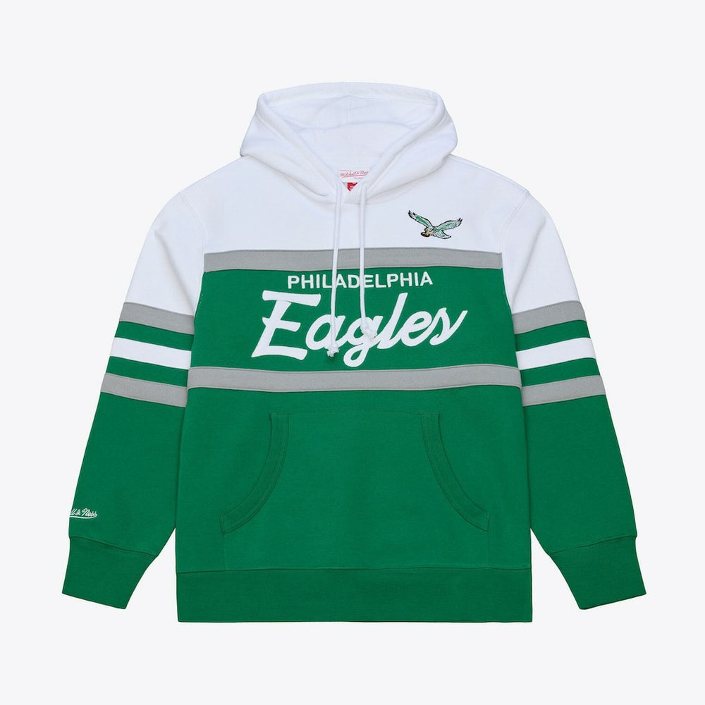 Philadelphia Eagles Head Coach Hoodie Kelly Green - Mitchell & Ness