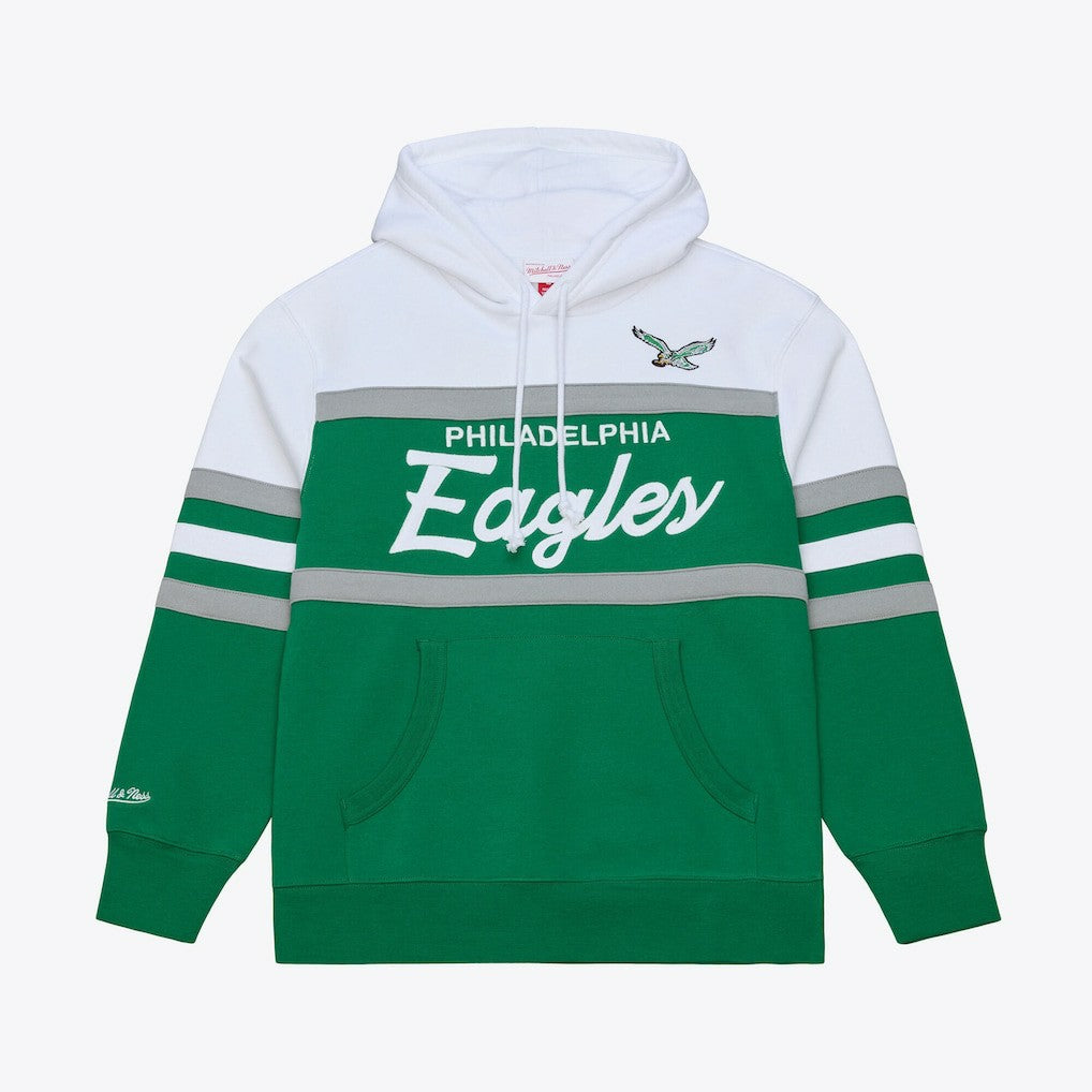 Philadelphia Eagles Head Coach Hoodie Kelly Green - Mitchell & Ness