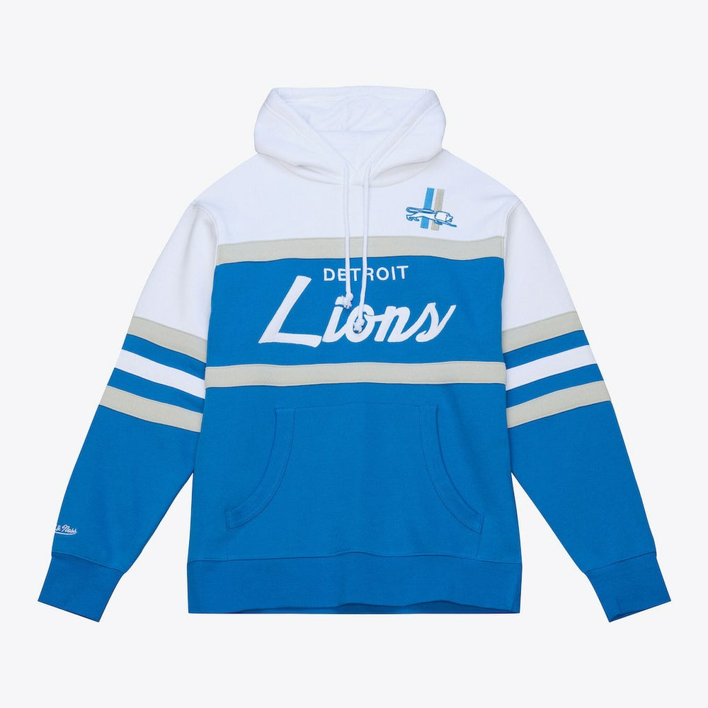 Detroit Lions Head Coach Hoodie Blue - Mitchell & Ness