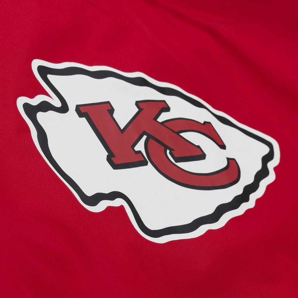 Kansas City Chiefs Coaches Full-Snap Hooded Windbreaker Jacket Red - Mitchell & Ness