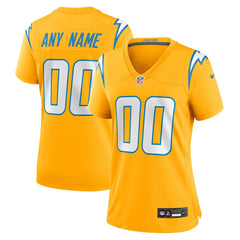 Los Angeles Chargers Women's Alternate Charger Power Game Custom Jersey Gold - Nike