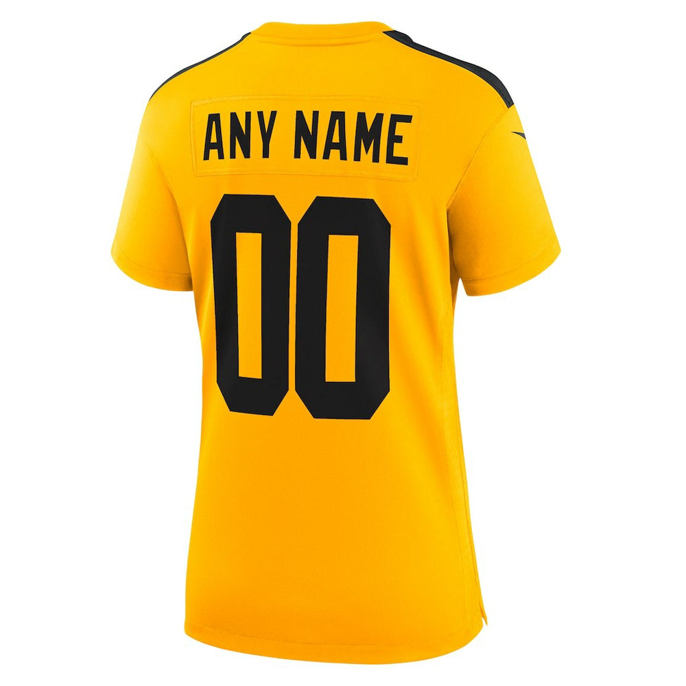 Pittsburgh Steelers Women's Alternate 1933 Throwback Game Custom Jersey Gold - Nike