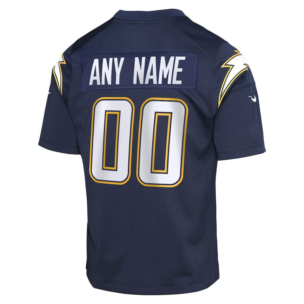 Los Angeles Chargers Youth Alternate Super Chargers Game Custom Jersey - Navy | NFL Jerseys