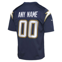 Los Angeles Chargers Youth Alternate Super Chargers Game Custom Jersey Navy - Nike