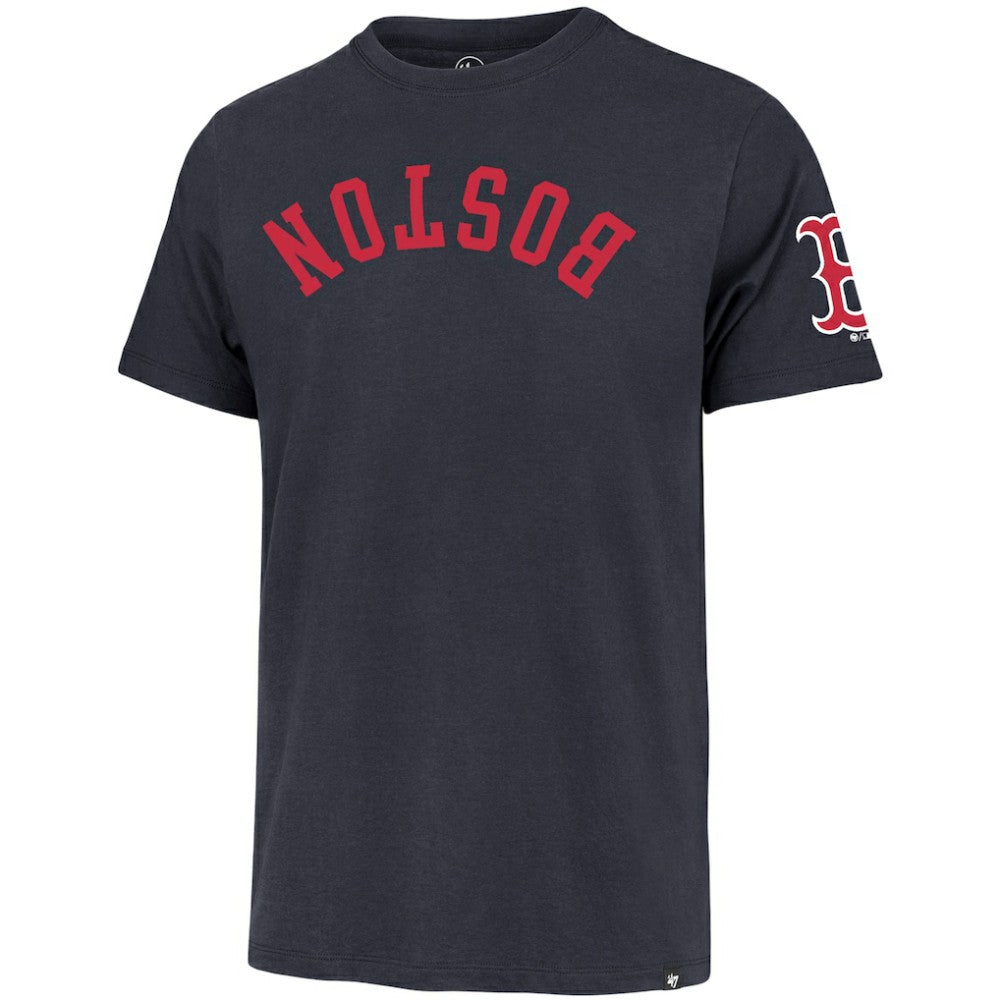 Boston Red Sox '47 Upside Down Two-Peat Franklin T-Shirt On Sale