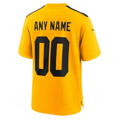 Pittsburgh Steelers Youth Alternate 1933 Throwback Game Custom Jersey - Gold | NFL Jerseys
