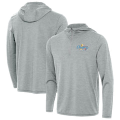NBA - Oklahoma City Thunder Antigua 2025 NBA Finals Champions Tidy Quarter-Zip Hoodie - Heather Gray
