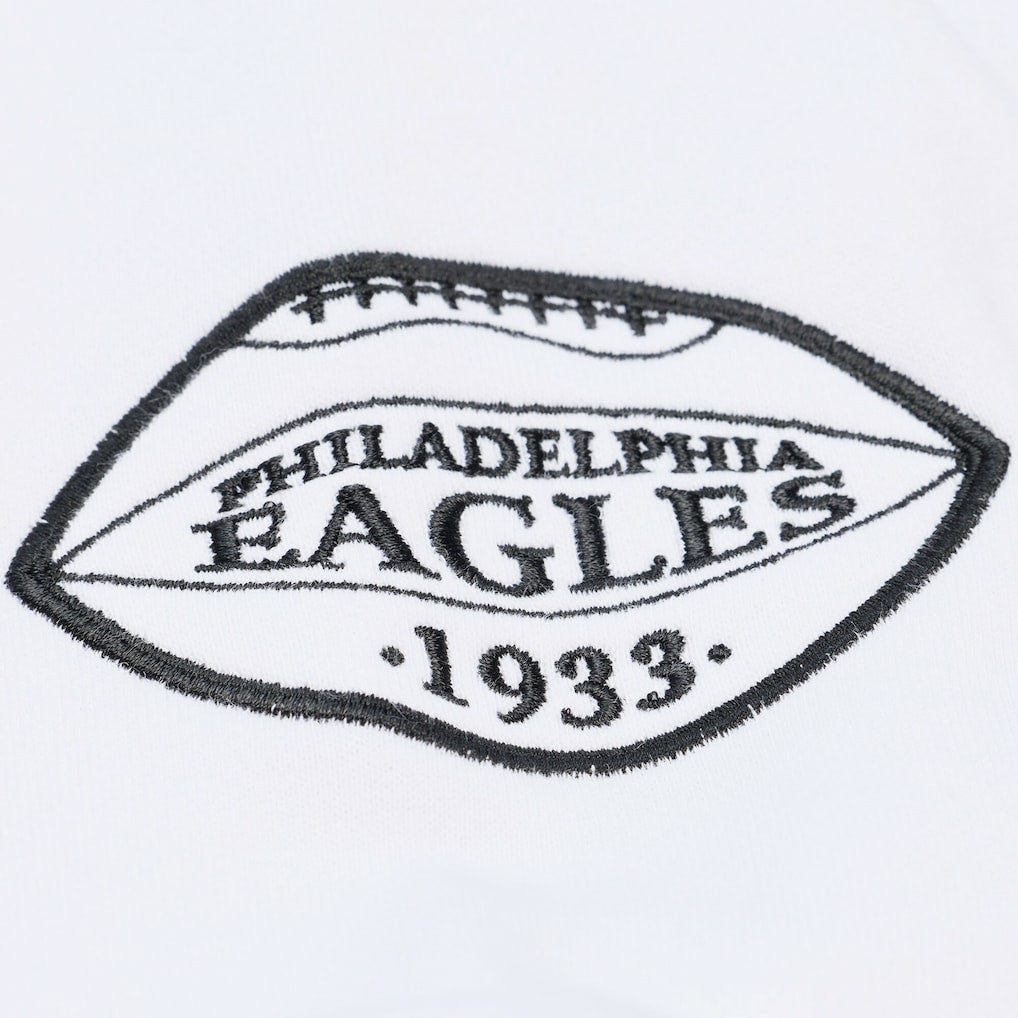 Philadelphia Eagles Arctic Fleece Sweatshirt White - Mitchell & Ness