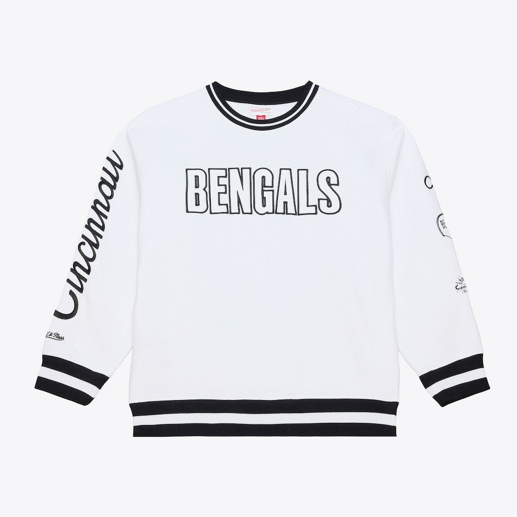 Cincinnati Bengals Arctic Fleece Sweatshirt White - Mitchell & Ness