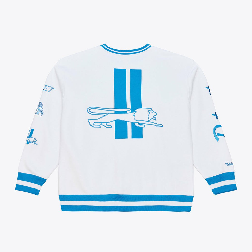 Detroit Lions Arctic Fleece Sweatshirt White - Mitchell & Ness