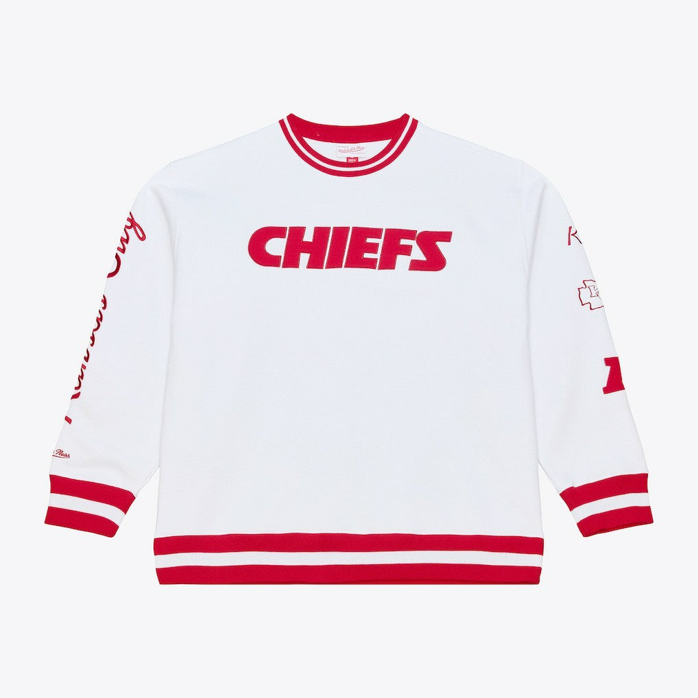 Kansas City Chiefs Arctic Fleece Sweatshirt White - Mitchell & Ness