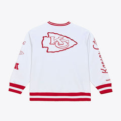 Kansas City Chiefs Arctic Fleece Sweatshirt White - Mitchell & Ness