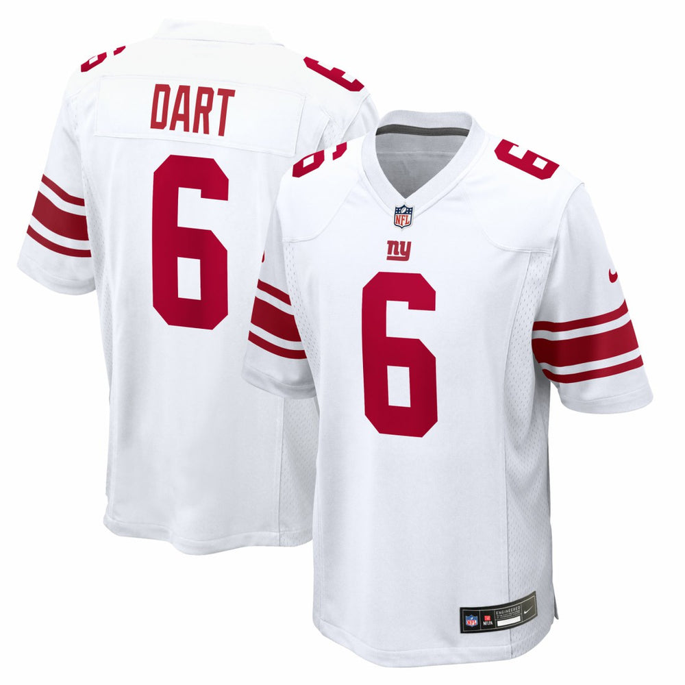 Jaxson Dart New York Giants Game Jersey White - Nike