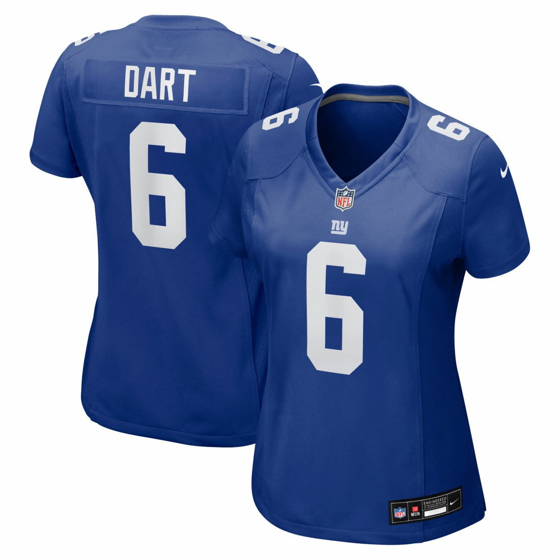Jaxson Dart New York Giants Women's Team Game Jersey Royal - Nike