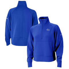 Columbia - Oklahoma City Thunder Women's 2025 NBA Finals Champions Wickhams Hills Raglan Omni-Wick Half-Zip Pullover - Blue