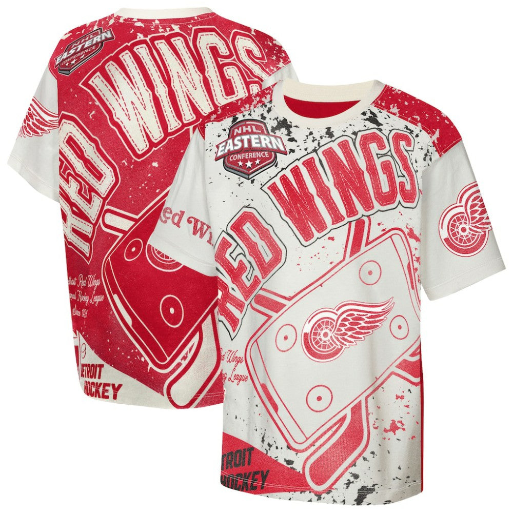 Detroit Red Wings - Outerstuff Youth Top Player T-Shirt Cream