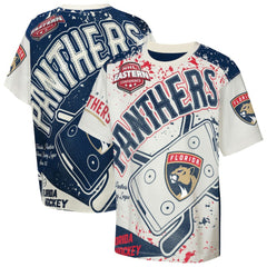 Florida Panthers - Outerstuff Youth Top Player T-Shirt Cream