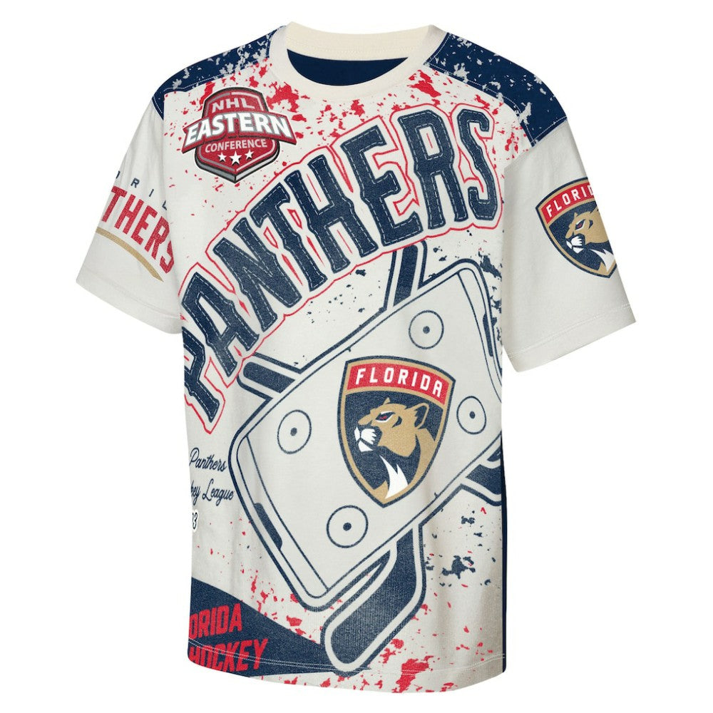 Florida Panthers - Outerstuff Youth Top Player T-Shirt Cream