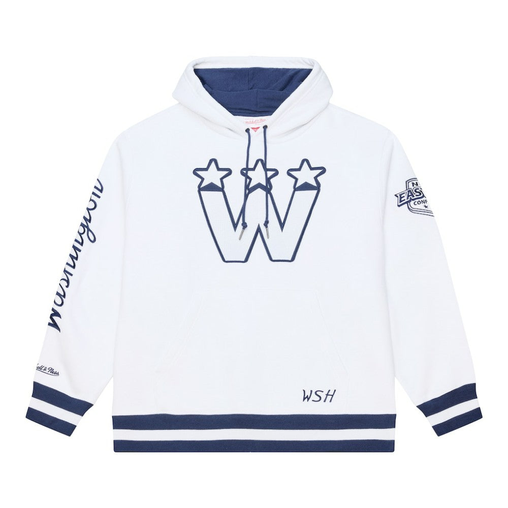 Washington Capitals Mitchell & Ness Arctic Fleece Hoodie White