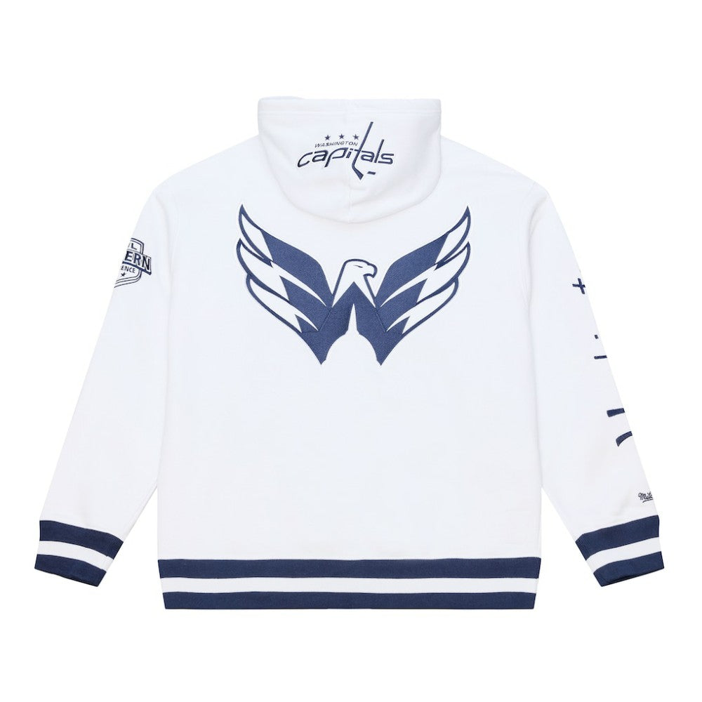 Washington Capitals Mitchell & Ness Arctic Fleece Hoodie White
