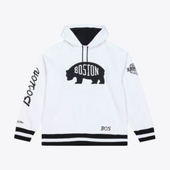 Boston Bruins Mitchell & Ness Arctic Fleece Hoodie White