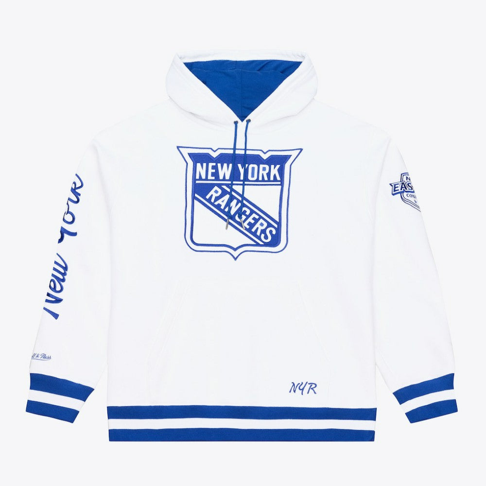 New York Rangers Mitchell & Ness Arctic Fleece Hoodie White