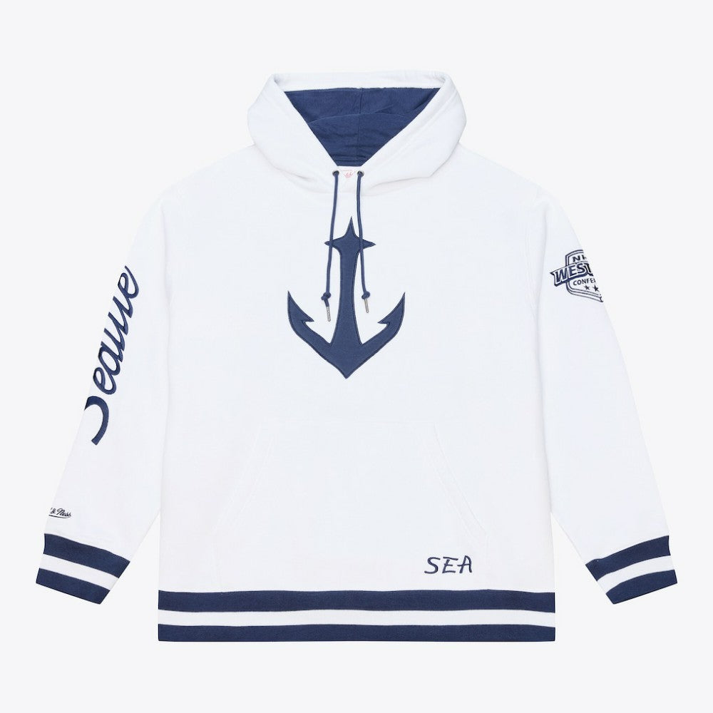 Seattle Kraken Mitchell & Ness Arctic Fleece Hoodie White