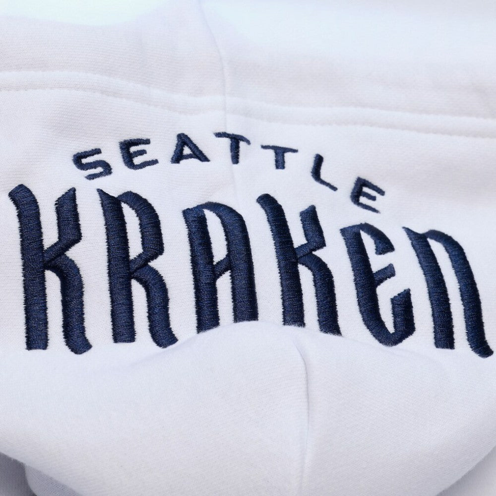 Seattle Kraken Mitchell & Ness Arctic Fleece Hoodie White