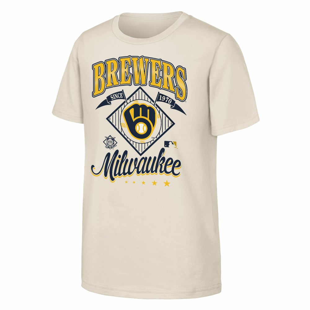 Milwaukee Brewers Outerstuff Youth Triple Hit T-Shirt Lifestyle