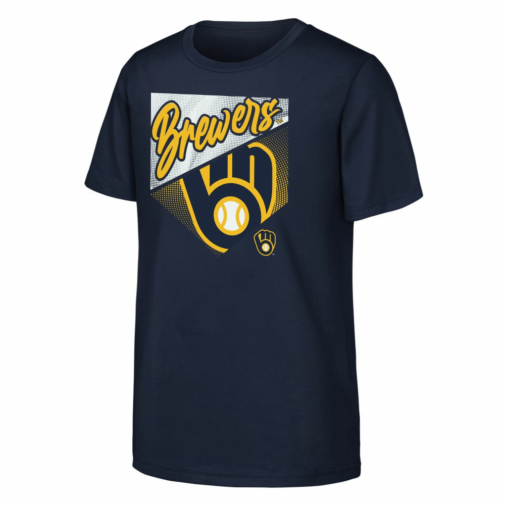 Milwaukee Brewers Outerstuff Youth Prime Plate T-Shirt Lifestyle