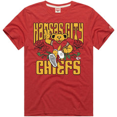 Kansas City Chiefs Homage NFL x Grateful Dead Tri-Blend T-Shirt Red - NFL