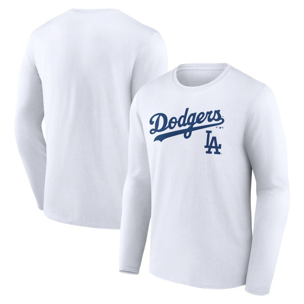 Los Angeles Dodgers Team Lockup Long Sleeve T-Shirt discount