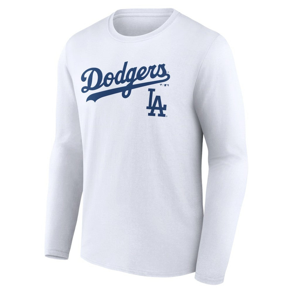 Los Angeles Dodgers Team Lockup Long Sleeve T-Shirt discount