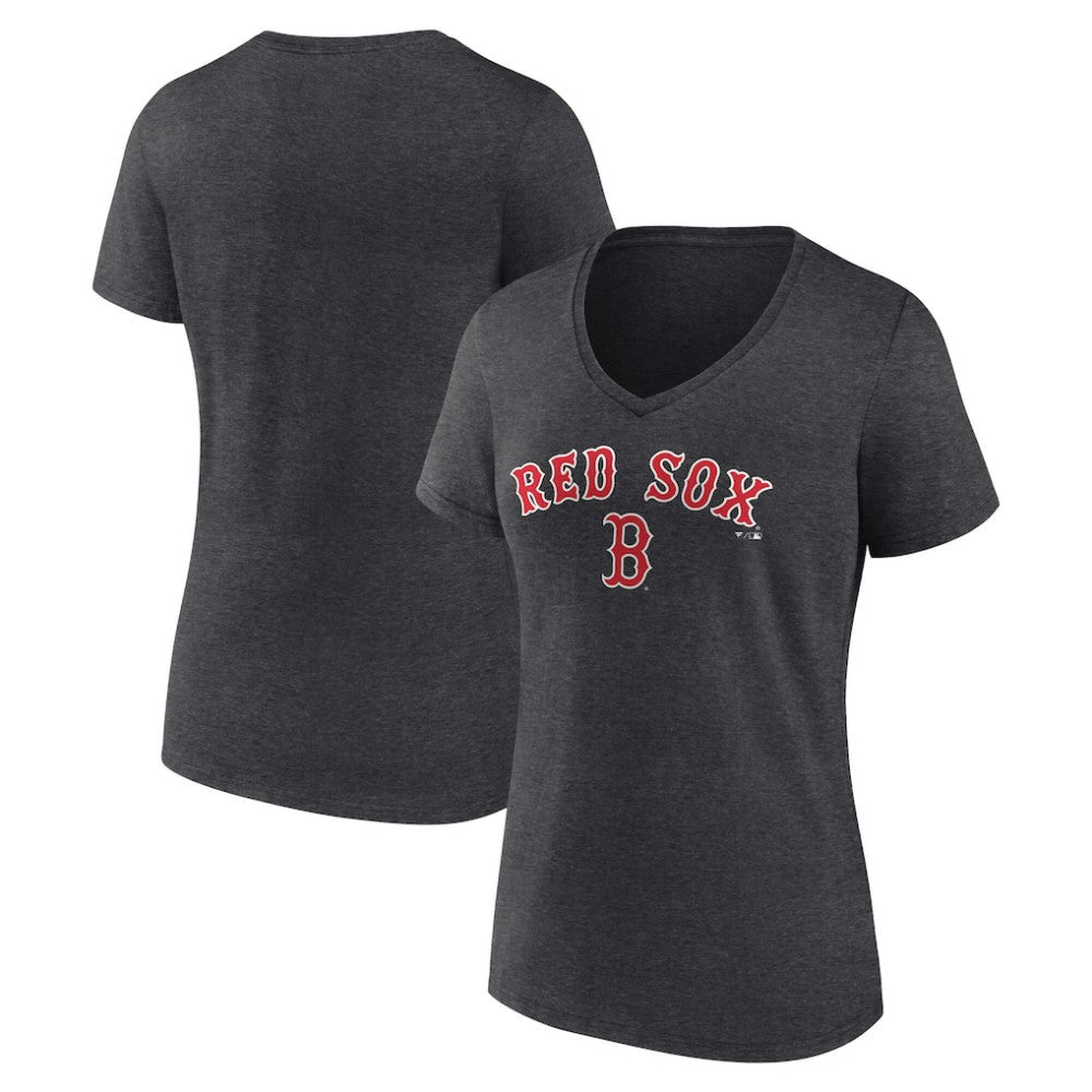 Boston Red Sox Women's Team Lockup V-Neck T-Shirt for sale